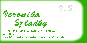 veronika szladky business card